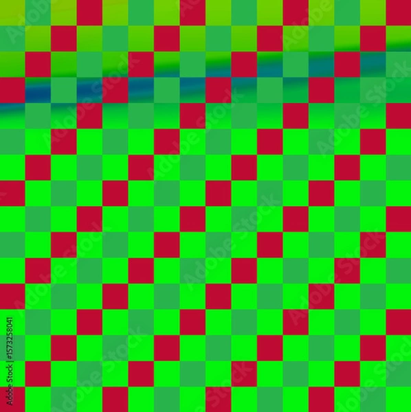 Fototapeta Simple colorful chess board design featuring bright squares in vibrant hues. Perfect for educational, decorative, or multi-purpose backgrounds, game concepts, and modern graphic projects.