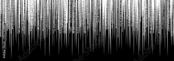 Fototapeta Abstract digital rain