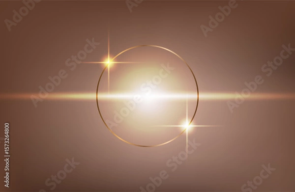 Obraz Premium background design with mocha mousse line pattern (texture) in luxury pastel color. Abstract horizontal vector template for business banner.dark brown background with golden brown circles. 