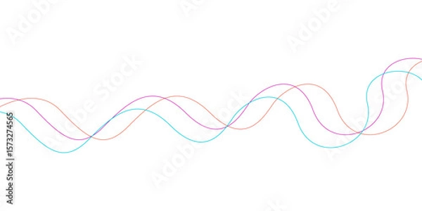 Fototapeta Vector white textured background, wavy lines texture, minimalistic design minimal seamless wavy lines pattern abstract background.