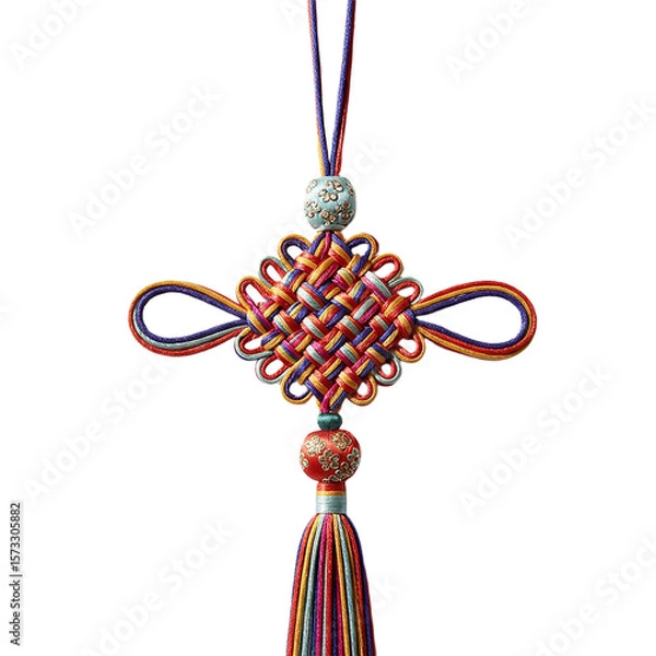 Obraz Intricate Chinese Knot A Symbol of Prosperity and Good Fortune