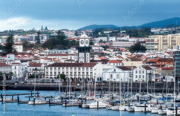 Fototapeta View of Ponta Delgada, Azores