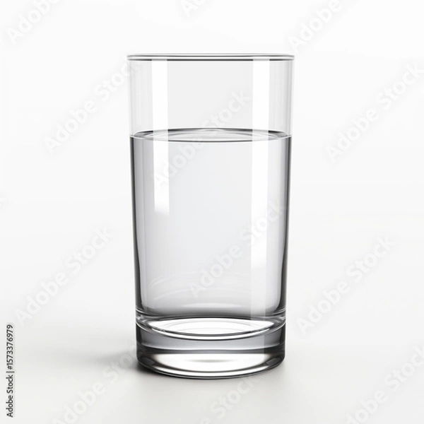 Obraz glass of water on white background