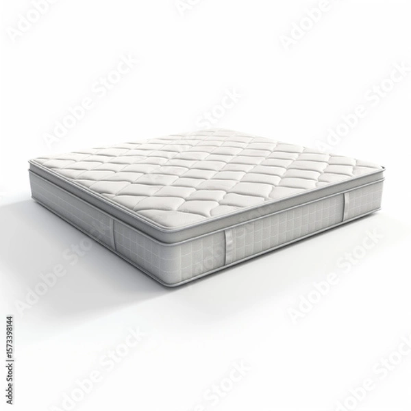 Obraz empty mattress isolated on white background