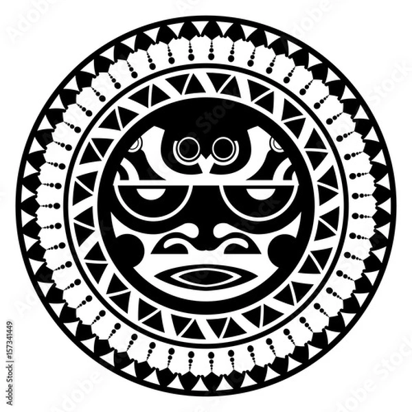 Obraz Beautiful Polynesian style tattoo