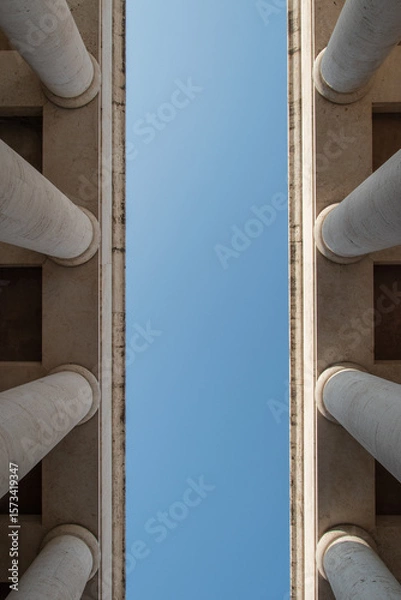 Fototapeta Museum of Roman Civilization, in the EUR district, Rome, Italy.