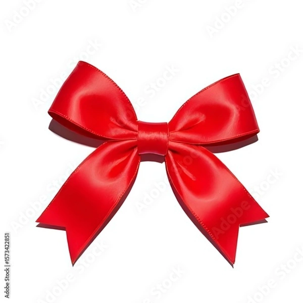 Obraz red ribbon bow