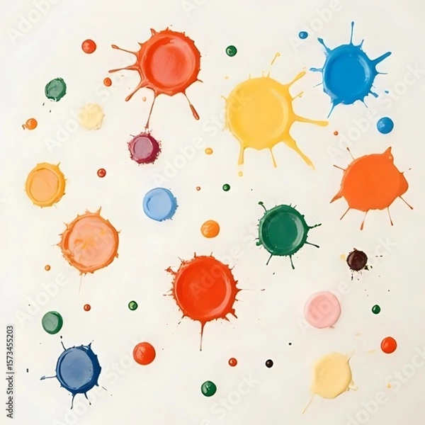 Obraz set of ink splashes
