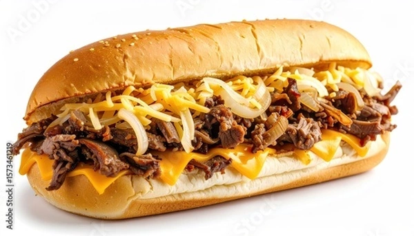 Fototapeta Delicious sub sandwich