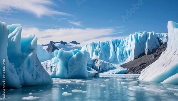Obraz Abschmelzende Gletscherlandschaft