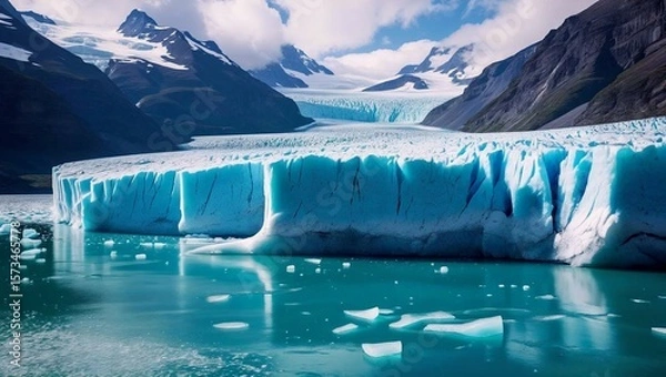 Obraz Abschmelzende Gletscherlandschaft