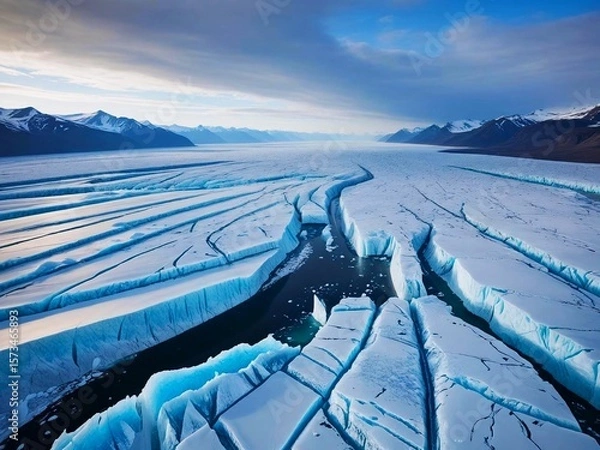 Obraz Abschmelzende Gletscherlandschaft