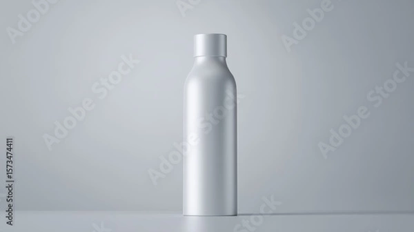 Obraz A sleek, modern bottle, minimalist design, conveys a sense of clean, simplicity, freshness, product, modern aesthetic.