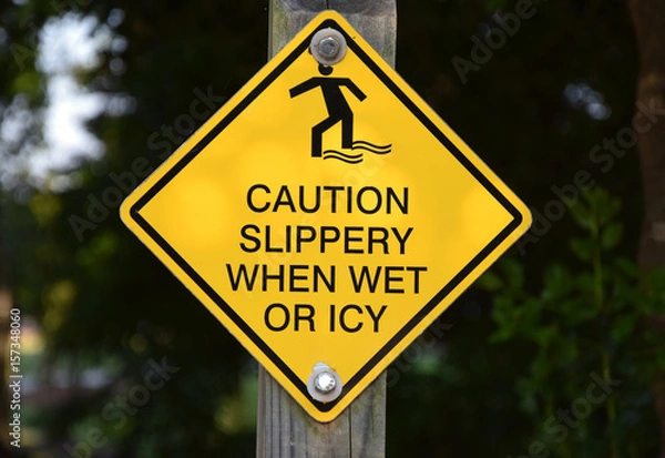 Fototapeta Slippery When Wet