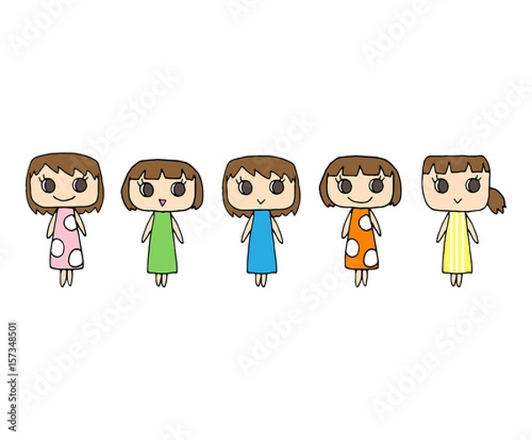 Fototapeta 女性たち