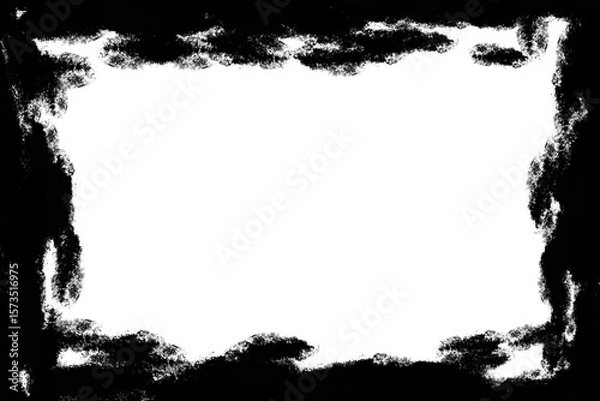 Fototapeta ink frame container on transparent background