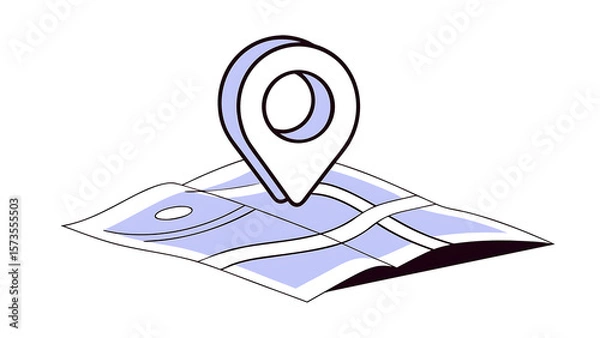 Fototapeta 3d location pin map element navigation point beige marker on purple place gps navigator city street roads mobile app cartoon design icon isolated on white 3d vector illustration 61125257 1