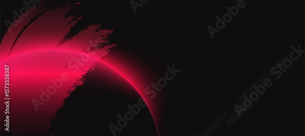 Fototapeta Abstract Red Glow on Dark Background