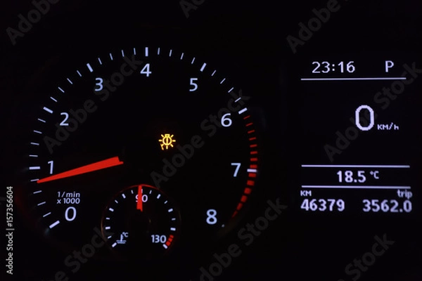 Obraz Bright dial speedometer