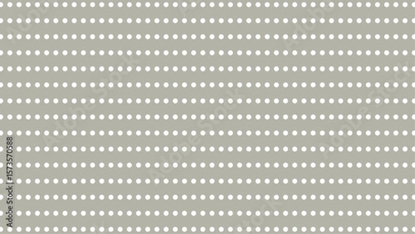 Fototapeta Grey background with white polka dots. Seamless vector pattern, ideal for understated and modern designs.