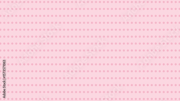 Fototapeta Cute pink polka dot background vector. Sweet, seamless pattern for baby, nursery, textiles, and design projects.