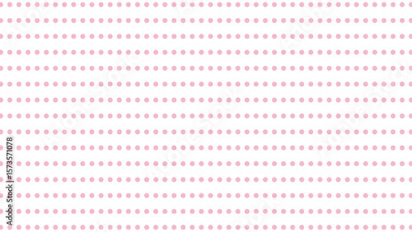 Fototapeta Seamless white background with light pink polka dots. Versatile vector for kids, fabric, web, and celebration designs.