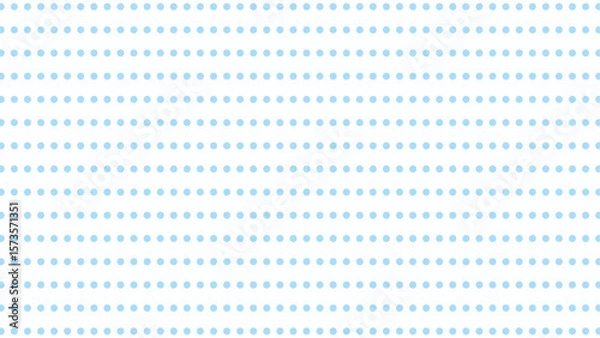 Fototapeta Cute light blue polka dot background vector. Sweet, seamless pattern for baby, nursery, textiles, and design projects.