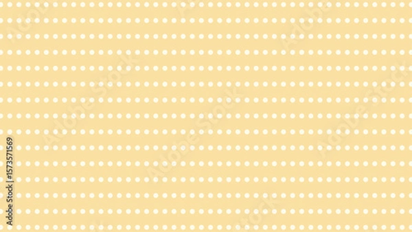 Fototapeta Cute yellow polka dot background vector. Sweet, seamless pattern for baby, nursery, textiles, and design projects.