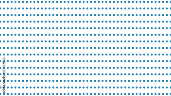 Fototapeta Clean white background with blue polka dots. Seamless vector pattern, perfect for web, print, and children's designs.