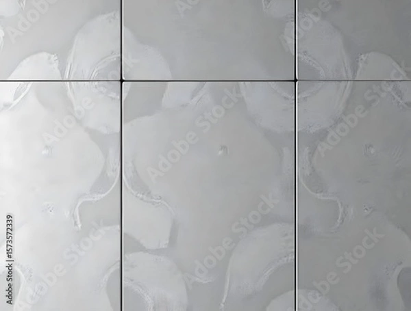 Fototapeta Subtle Swirls: A Textured Gray Panel Composition
