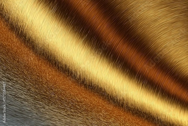 Obraz Close-up Texture of Vibrant Animal Fur. A Study in Nature's Gradient and Natural Patterns