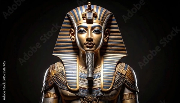 Obraz Golden pharaoh bust close-up