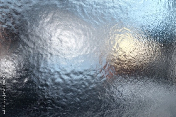 Obraz Frosted Glass Abstract Texture with Ice Pattern and Winter Aesthetic in Modern Decor