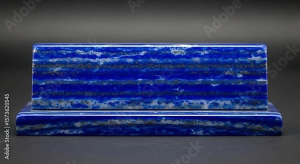 Fototapeta Striking Lapis Lazuli Stone Blocks with Natural Gold Inclusions Displayed Beautifully