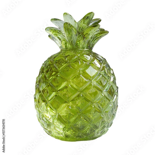 Obraz Imaginary clear pineapple fruit concept on transparent background

