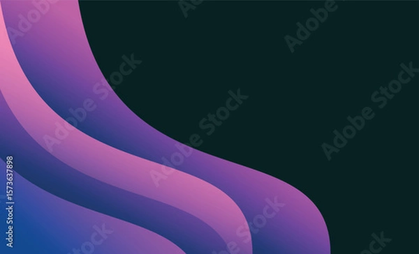 Fototapeta Colorful abstract wavy shape gradient design vector  Minimalist posters, cover, wall arts with colorful geometric shapes and liquid color. Modern wallpaper design for presentation and sale background.