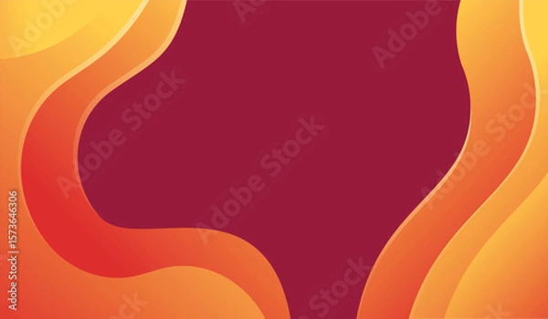 Fototapeta Colorful abstract wavy shape gradient design vector  Minimalist posters, cover, wall arts with colorful geometric shapes and liquid color. Modern wallpaper design for presentation and sale background.