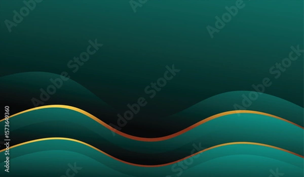 Fototapeta Colorful abstract wavy shape gradient design vector  Minimalist posters, cover, wall arts with colorful geometric shapes and liquid color. Modern wallpaper design for presentation and sale background.