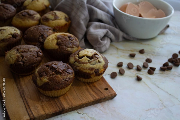 Obraz Muffins Maison Chocolat et Orange