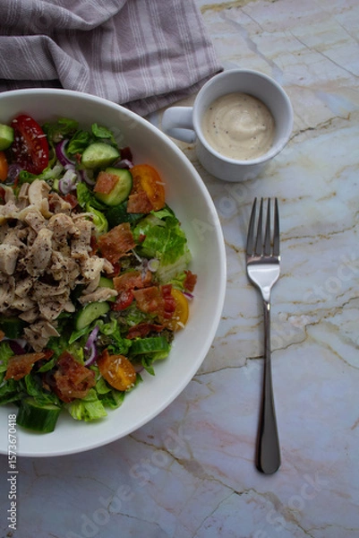 Obraz Salade Repas au Poulet Grillé