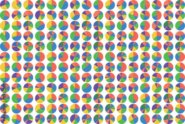 Obraz pie chart background 16 columns x 12 rows