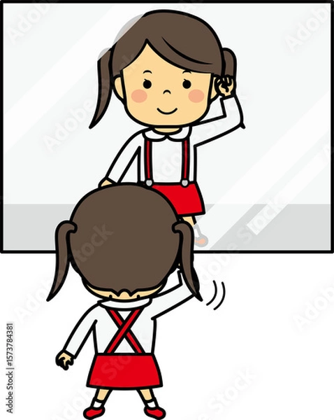 Fototapeta ダンスの練習をする女の子