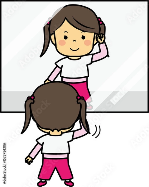 Fototapeta ダンスの練習をする女の子