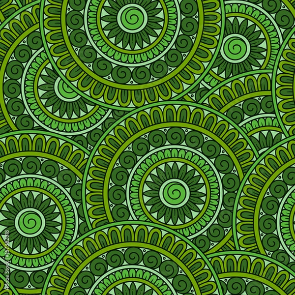 Fototapeta Abstract vector tribal ethnic   seamless pattern