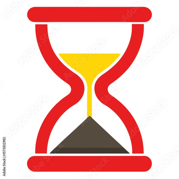 Obraz hourglass vector illustration