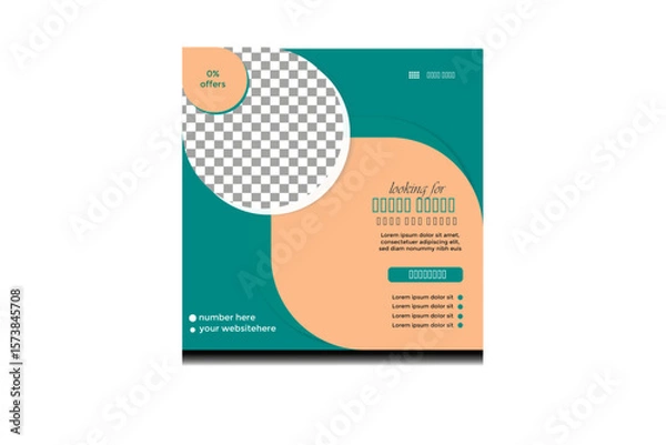 Obraz new creative social media poster design