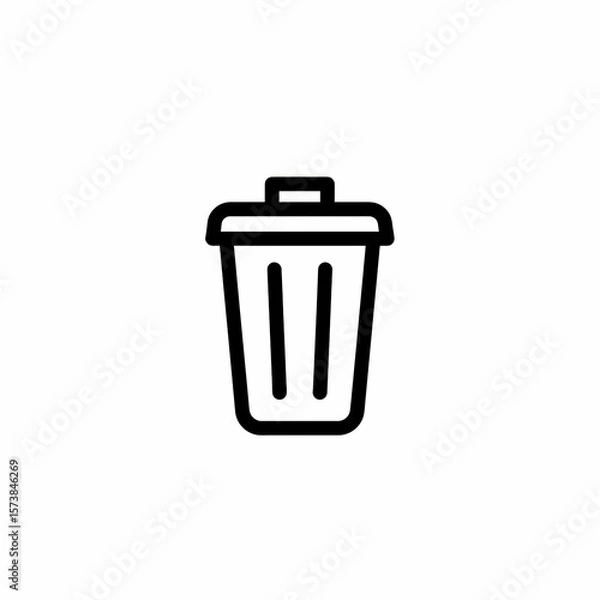 Obraz Trash Bin Icon