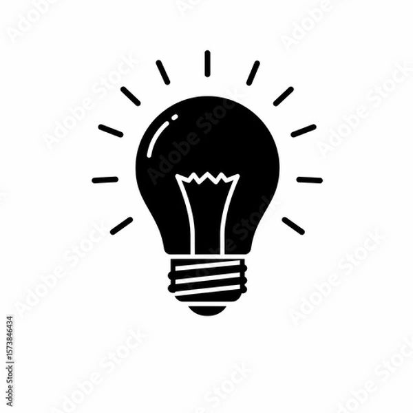 Obraz Light bulb icon