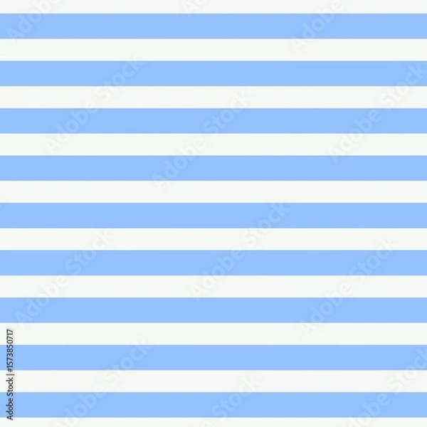 Fototapeta Blue and White Horizontal Stripe Seamless Pattern – Nautical Minimal Background