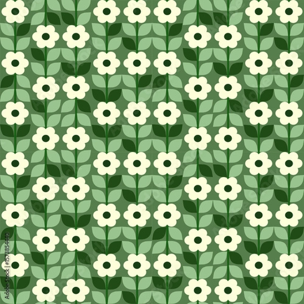 Obraz green seamless pattern